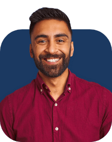 man smiling